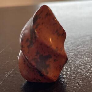 Adorable Mini Mahogany Jasper Crystal Flame!